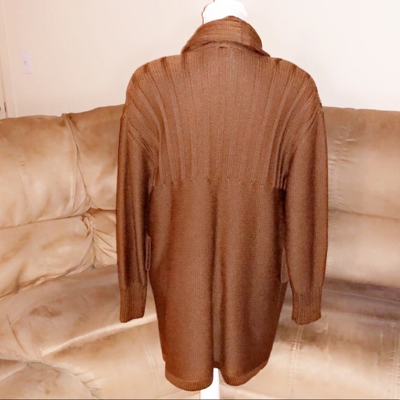 SONIA RYKIEL Wool Open Draped Cardigan - Picture 6 of 9